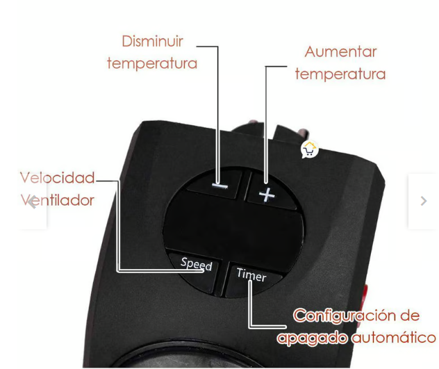 Calefactor Eléctrico Portátil De Pared