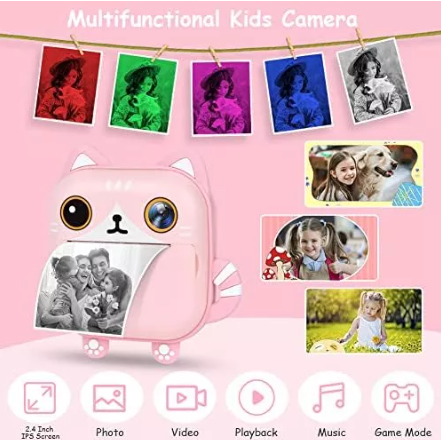 Mini impresora Portatil con Cámara