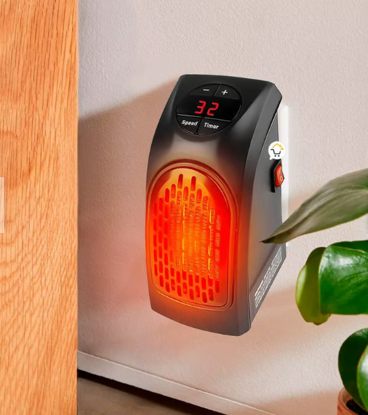 Calefactor Eléctrico Portátil De Pared