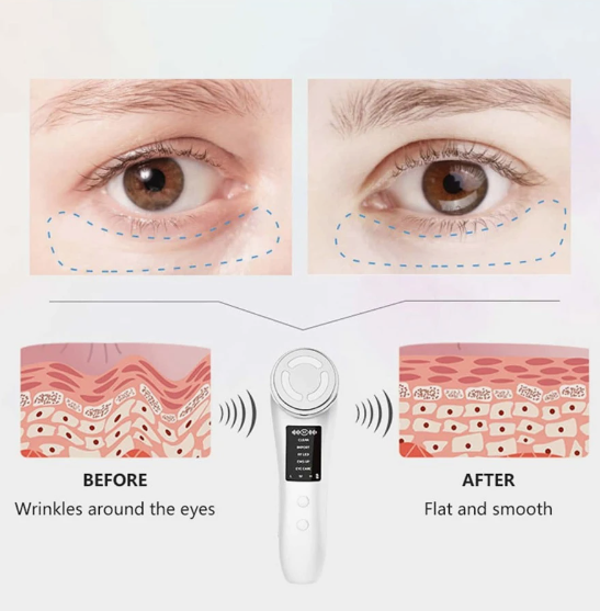 MASAJEADOR FACIAL SKIN LED + serum flower